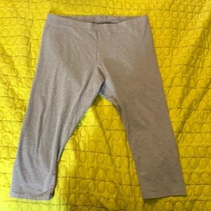 Gray capris workout